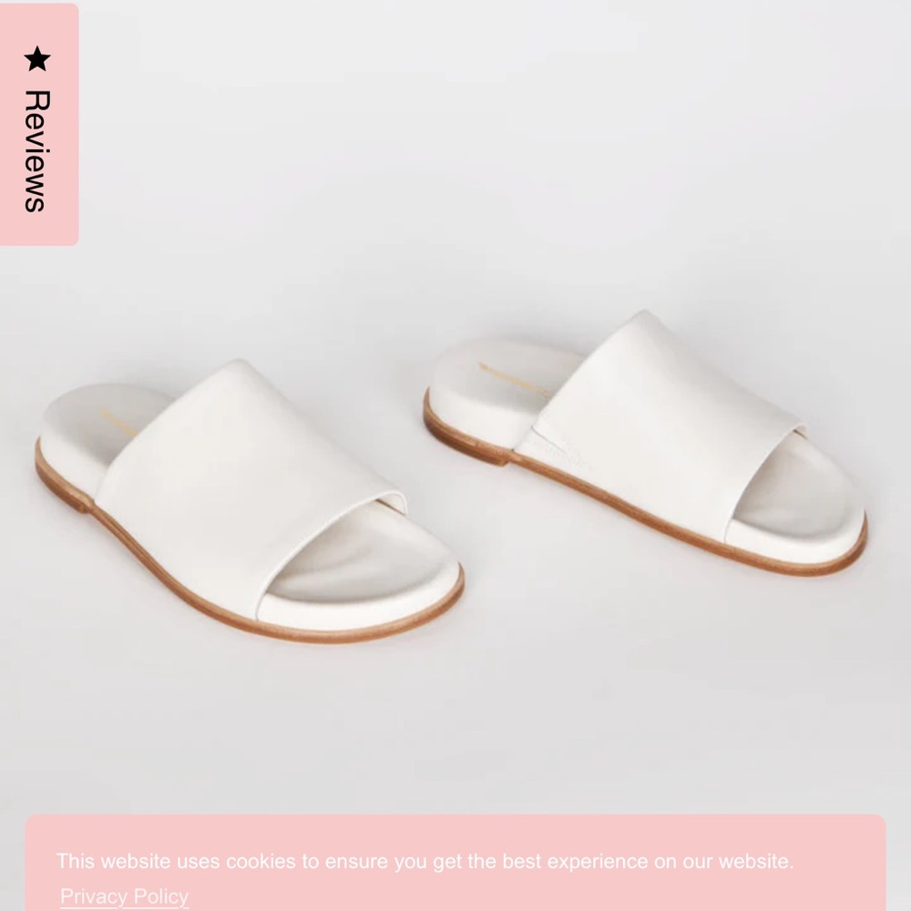 Intentionally Blank Leather Slide Sandal